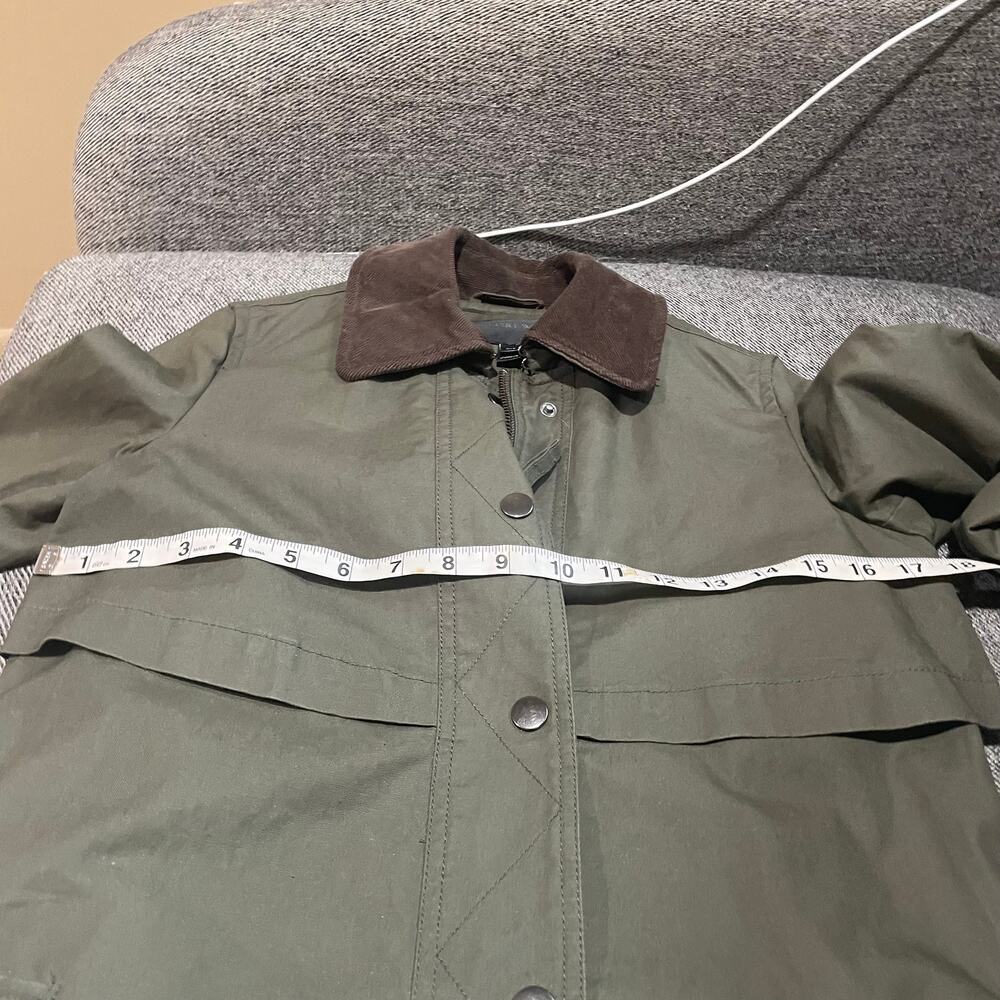 J.crew moss green field trench coat - Picture 10 of 12
